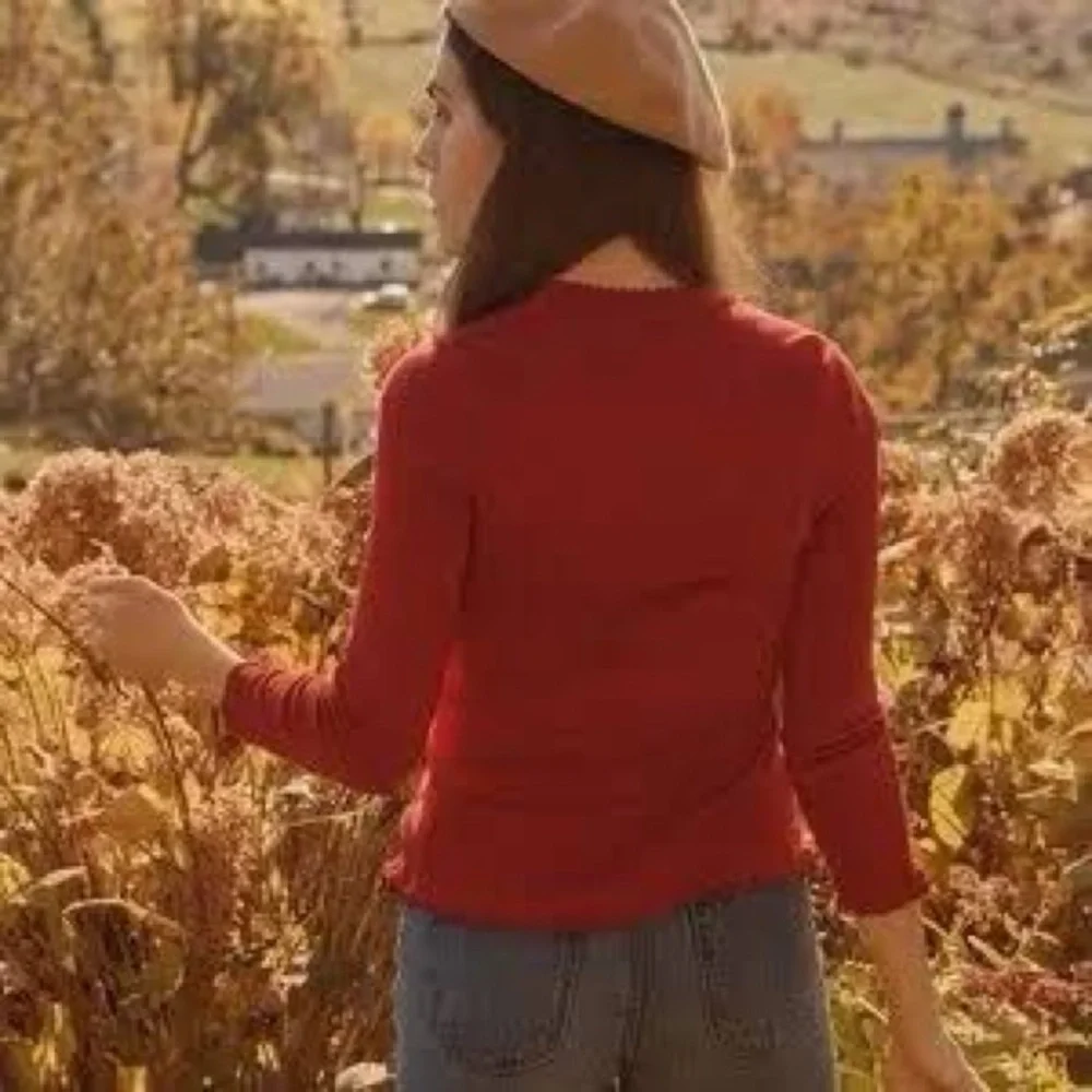 Doen Demi Cardigan in Cherry Red! - Picture 2 of 6